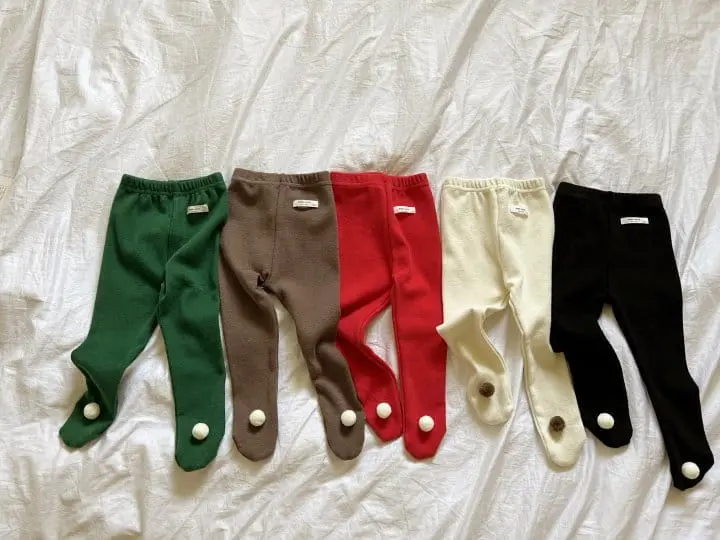 Bebe Nine - Korean Baby Fashion - #babyoninstagram - Pong Foot Leggings