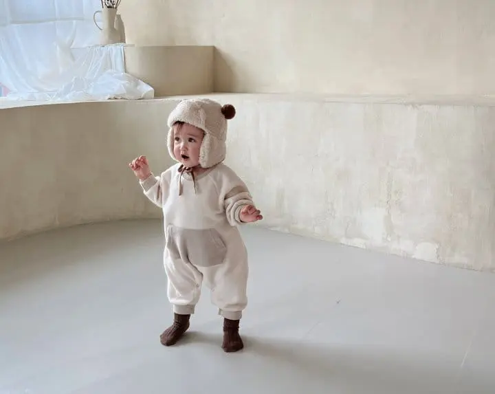 Bebe Nine - Korean Baby Fashion - #babyoninstagram - Popcorn Overalls - 4