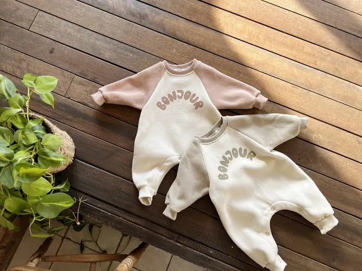 Bebe Nine - Korean Baby Fashion - #babyootd - Bonjour Fleece Overalls - 9