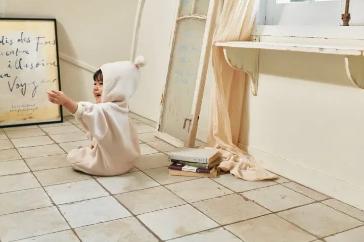 Bebe Nine - Korean Baby Fashion - #babyootd - Latte Bell Overalls - 6