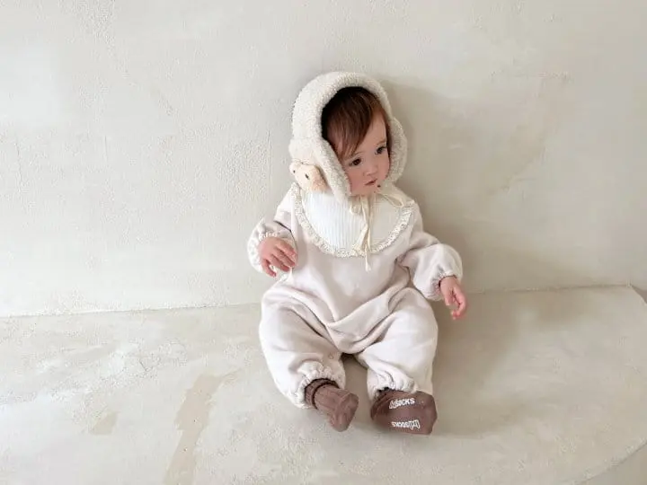 Bebe Nine - Korean Baby Fashion - #babyoutfit - Bib Fleece Overalls - 10