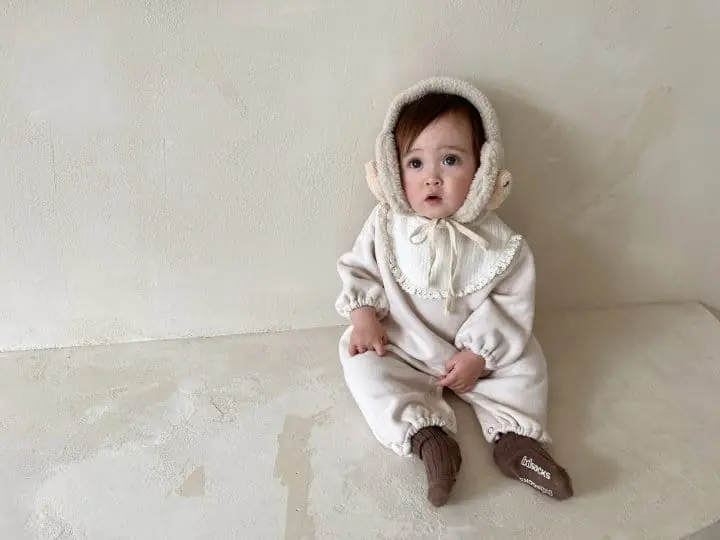 Bebe Nine - Korean Baby Fashion - #babyoutfit - Bib Fleece Overalls - 9