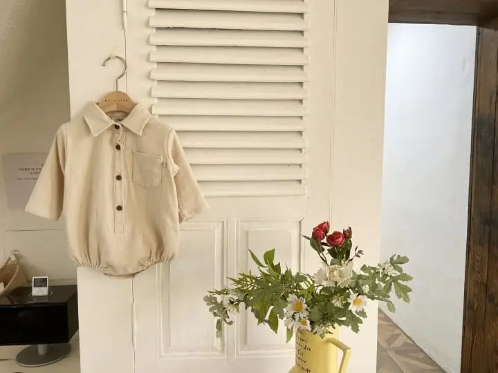 Bebe Nine - Korean Baby Fashion - #babyoutfit - Bana Collar Overalls - 7