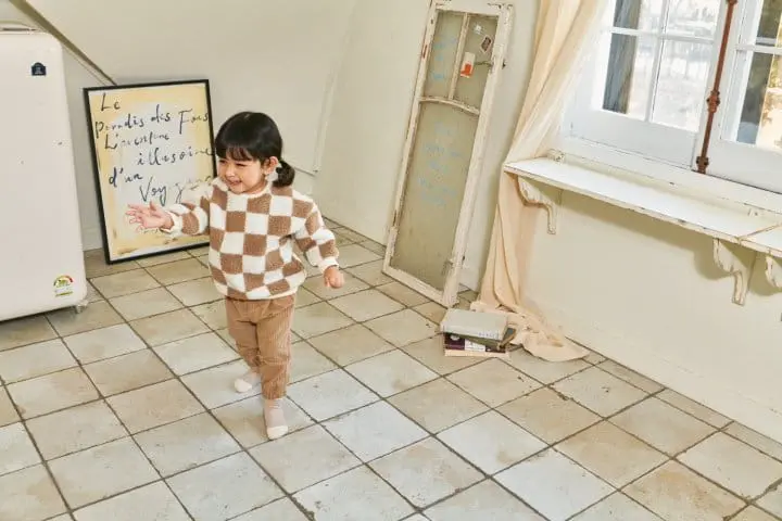 Bebe Nine - Korean Baby Fashion - #babyoutfit - Big Rib Pants - 6
