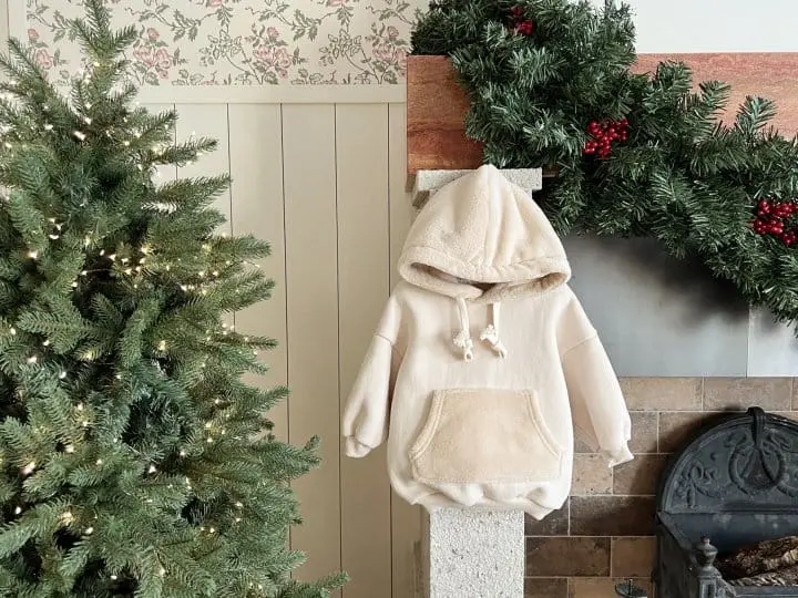 Bebe Nine - Korean Baby Fashion - #babyoutfit - Boa Hoody Tee - 3