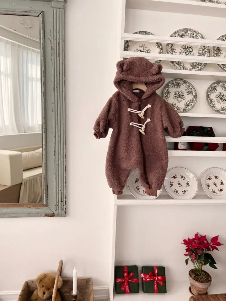 Bebe Nine - Korean Baby Fashion - #babywear - Bear Bbogle Bodysuit - 8
