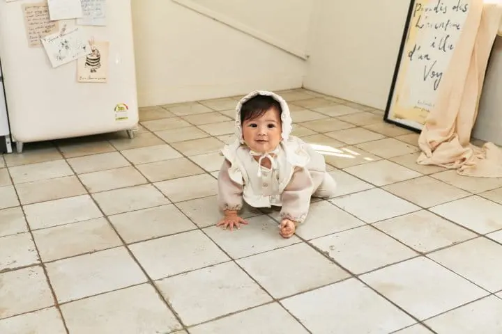 Bebe Nine - Korean Baby Fashion - #onlinebabyshop - Cozy Frill Bodysuiot - 7