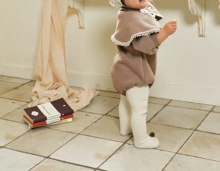 Bebe Nine - Korean Baby Fashion - #onlinebabyshop - Cape Fleece Bodysuit - 4