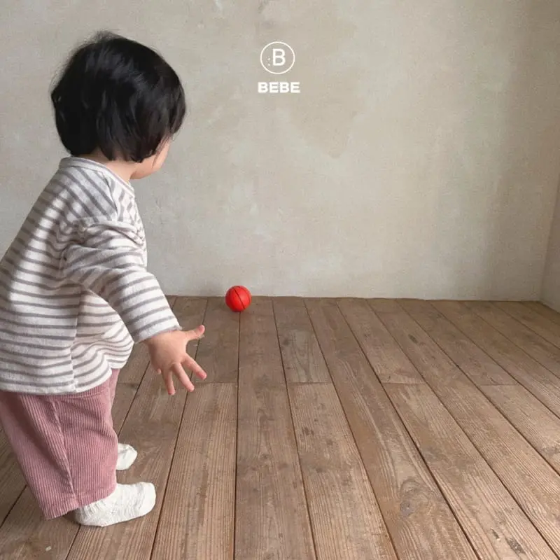 Bella Bambina - Korean Baby Fashion - #babyboutique - Bebe Stripes Big Box Tee - 12