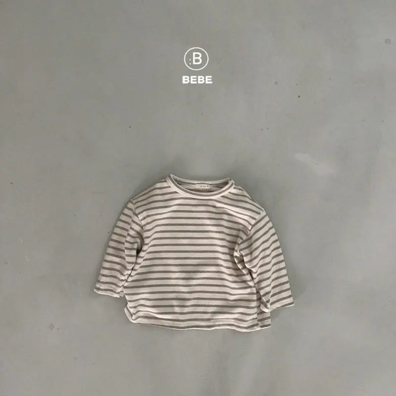 Bella Bambina - Korean Baby Fashion - #babyfever - Bebe Stripes Big Box Tee
