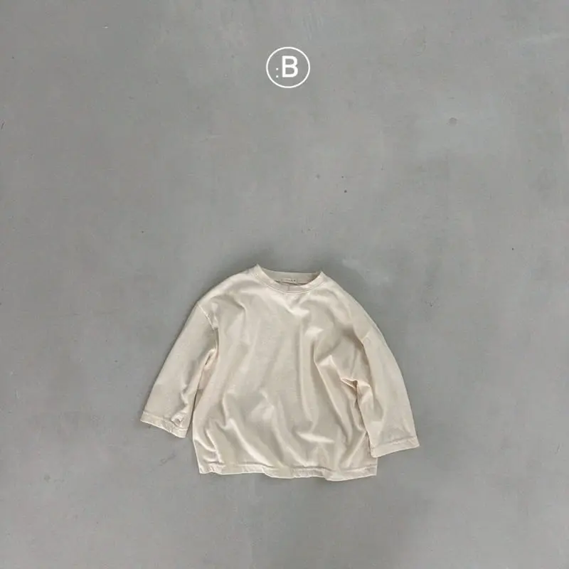Bella Bambina - Korean Children Fashion - #kidsshorts - Peach Big Box Tee