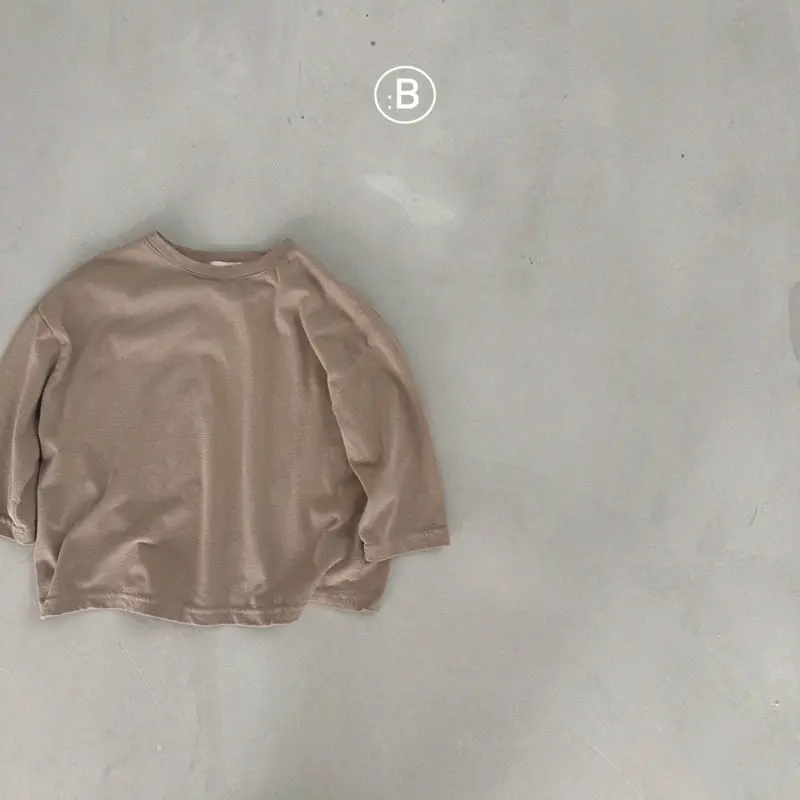 Bella Bambina - Korean Children Fashion - #kidzfashiontrend - Peach Big Box Tee - 3