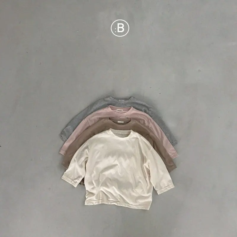 Bella Bambina - Korean Children Fashion - #littlefashionista - Peach Big Box Tee - 5