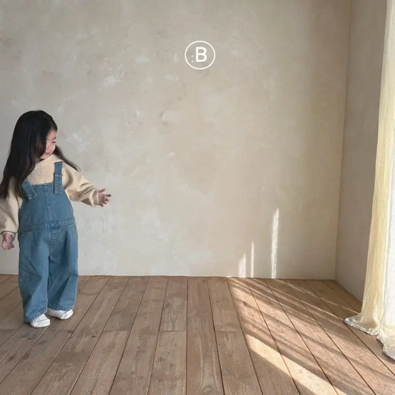 Bella Bambina - Korean Children Fashion - #minifashionista - Winter Denim Dungarees Pants - 5