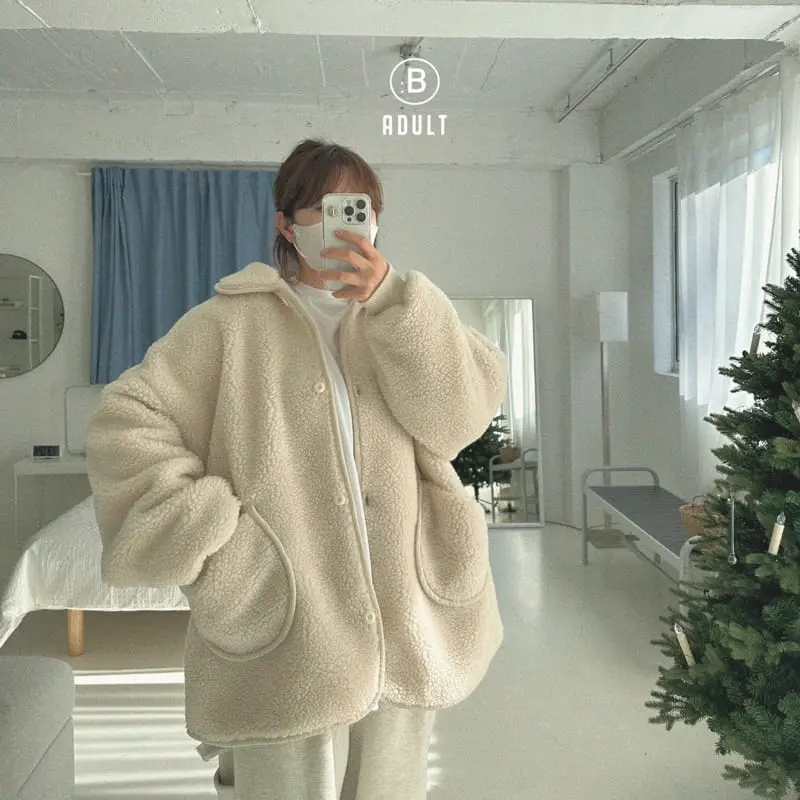 Bella Bambina - Korean Women Fashion - #pursuepretty - Mom Popo Fleece Jacket - 2