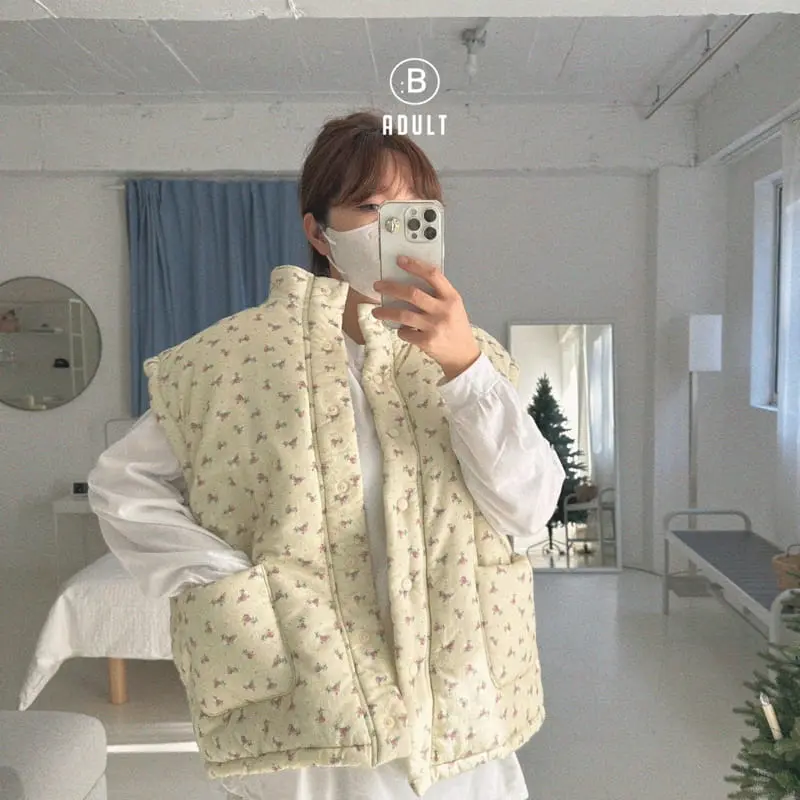 Bella Bambina - Korean Women Fashion - #romanticstyle - Mom Flower Vest - 8