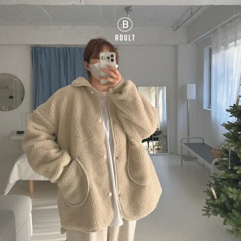 Bella Bambina - Korean Women Fashion - #restrostyle - Mom Popo Fleece Jacket - 4