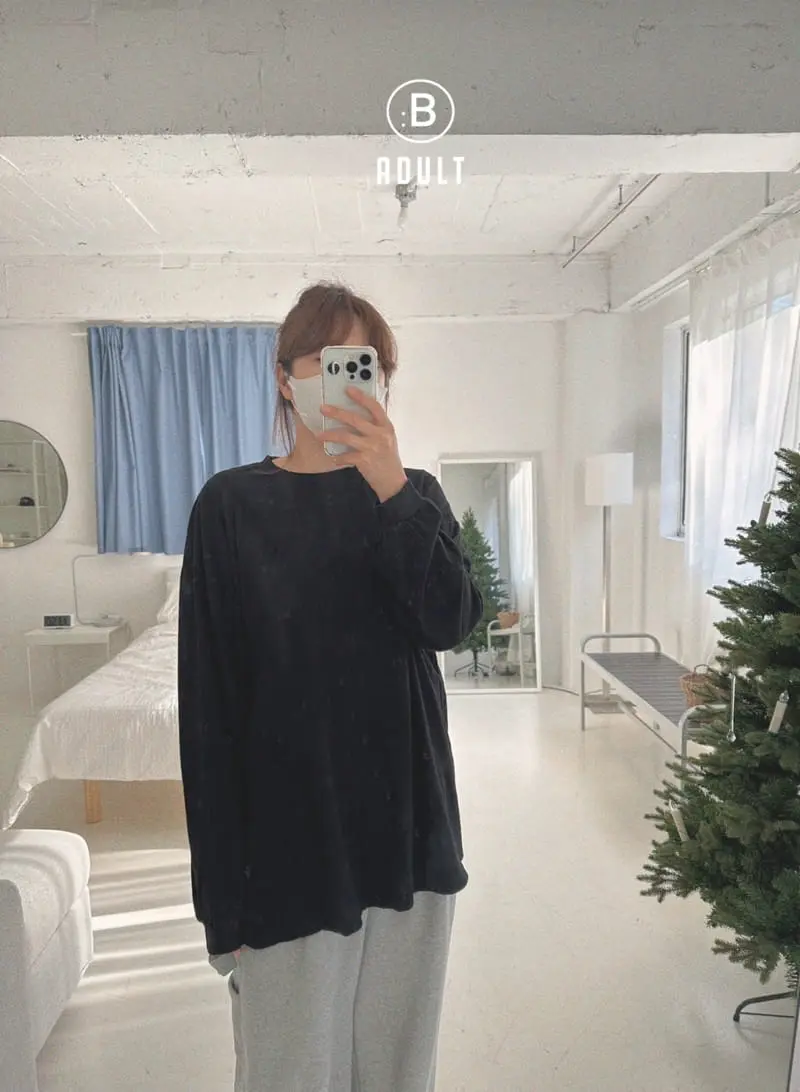 Bella Bambina - Korean Women Fashion - #vintageinspired - Mom Peach Big Box Tee