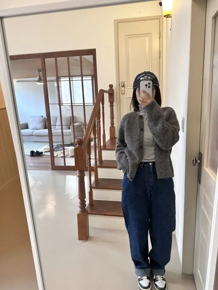 Bellot - Korean Women Fashion - #womensfashion - Bubble Cardigan Mom - 4