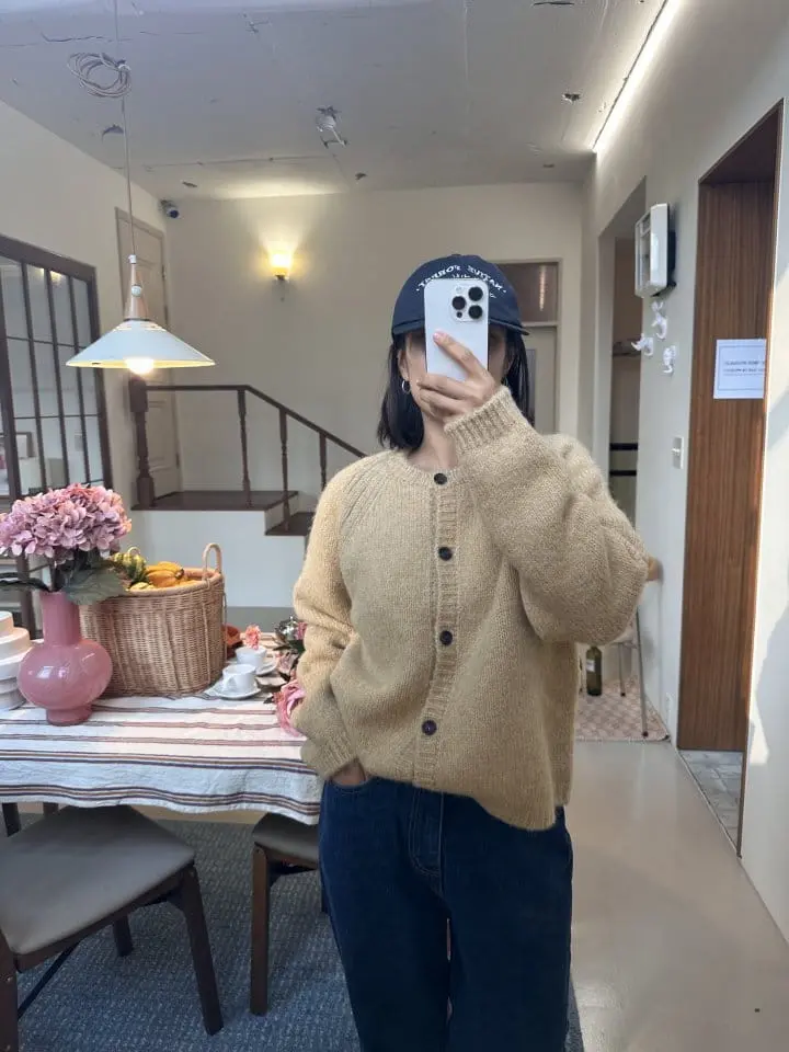 Bellot - Korean Women Fashion - #womensfashion - Bubble Cardigan Mom - 7