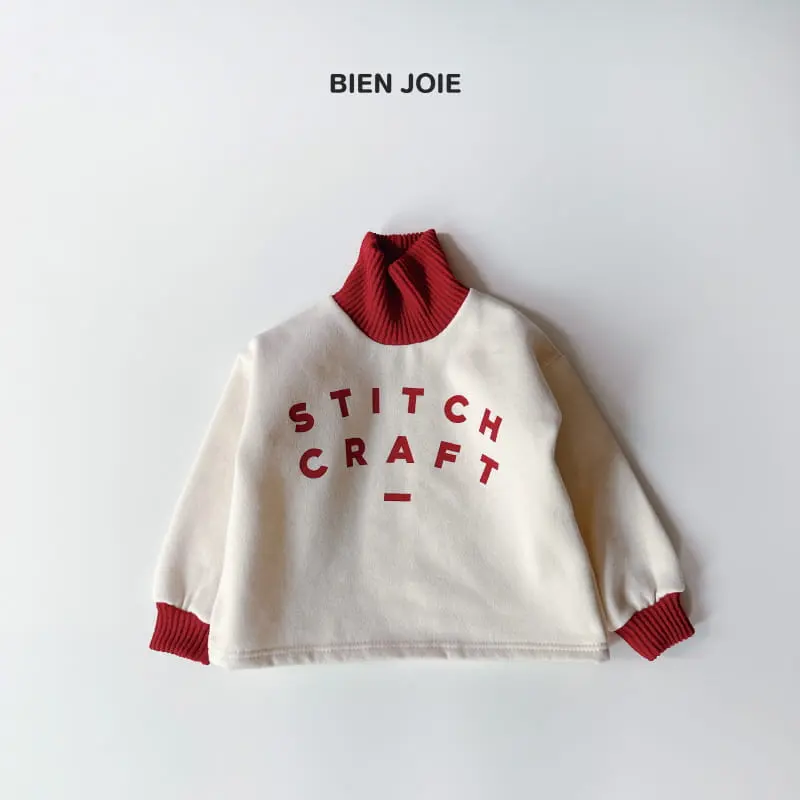 Bien Joie - Korean Children Fashion - #fashionkids - Craft Turtleneck Tee - 3
