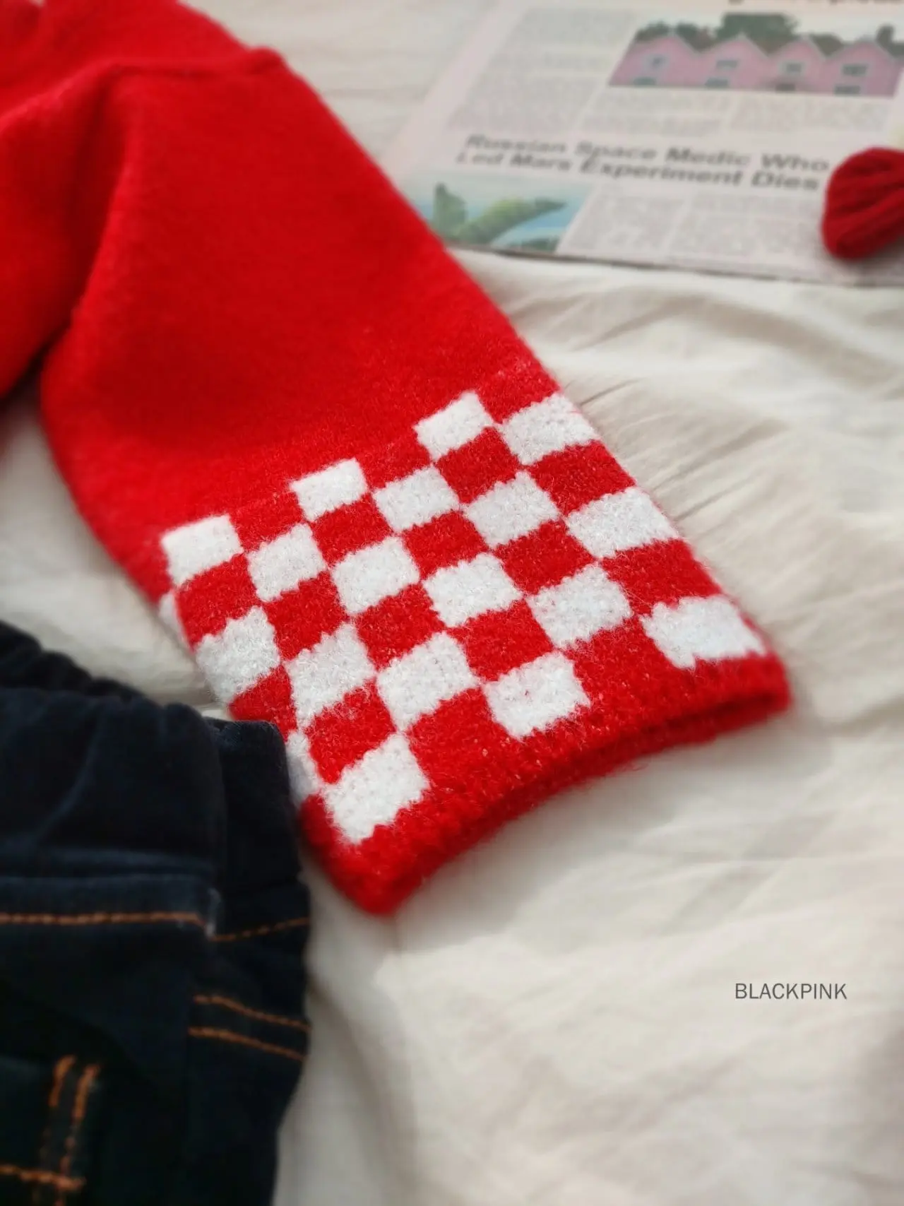 Black Pink - Korean Children Fashion - #Kfashion4kids - Bunny Half Turtleneck Sweater - 8