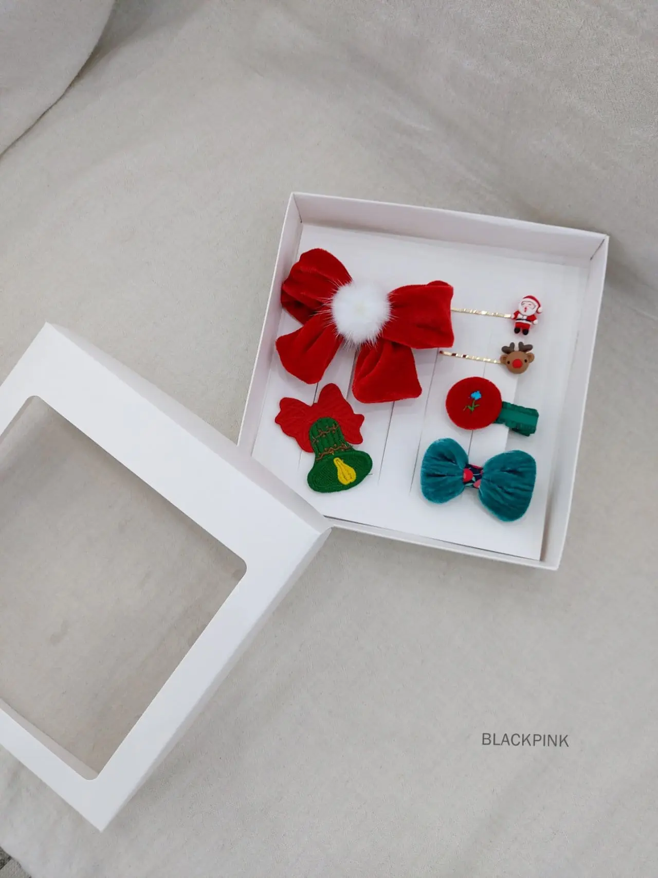 Black Pink - Korean Children Fashion - #designkidswear - Christmas Gift Hair Pin Set