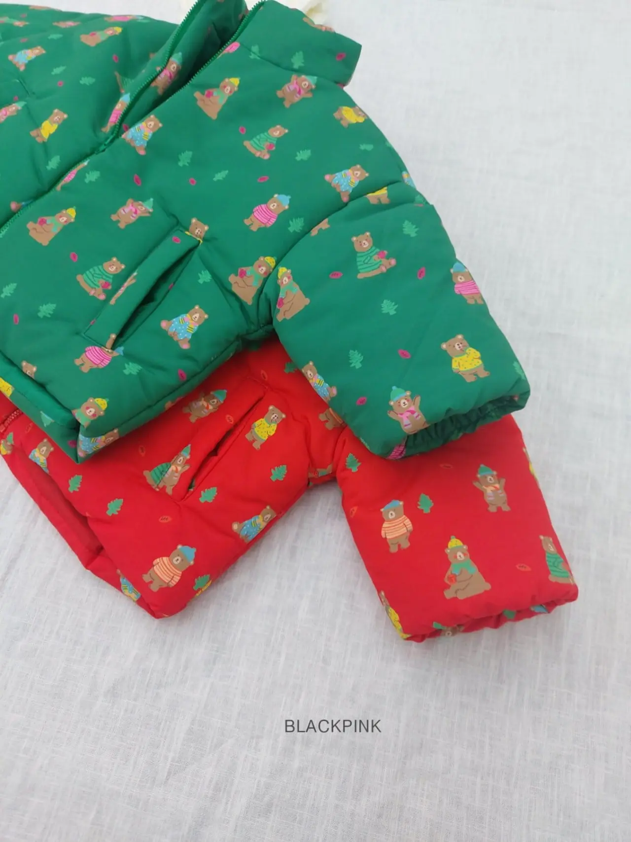 Black Pink - Korean Children Fashion - #designkidswear - Christmas Ppang Ppang Padding Jumper - 5
