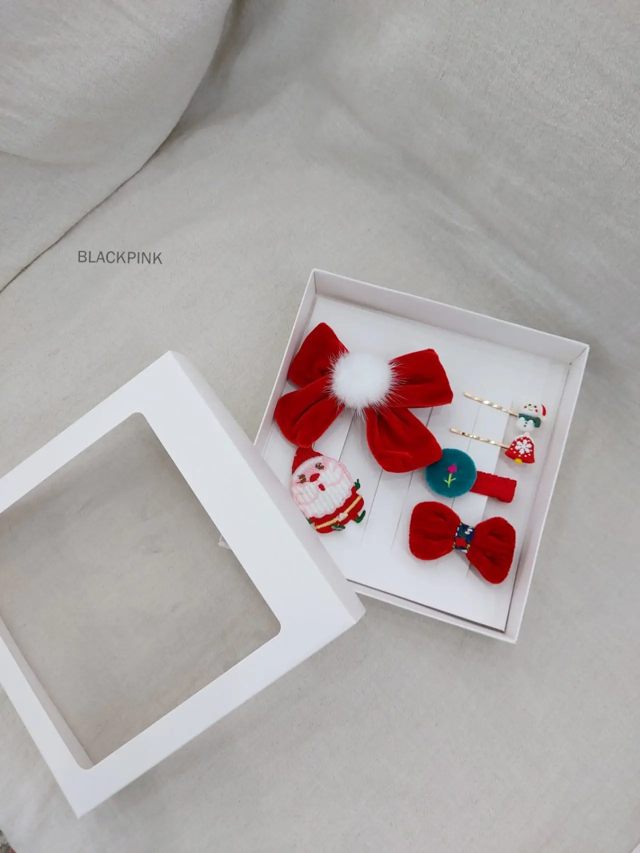 Black Pink - Korean Children Fashion - #discoveringself - Christmas Gift Hair Pin Set - 2