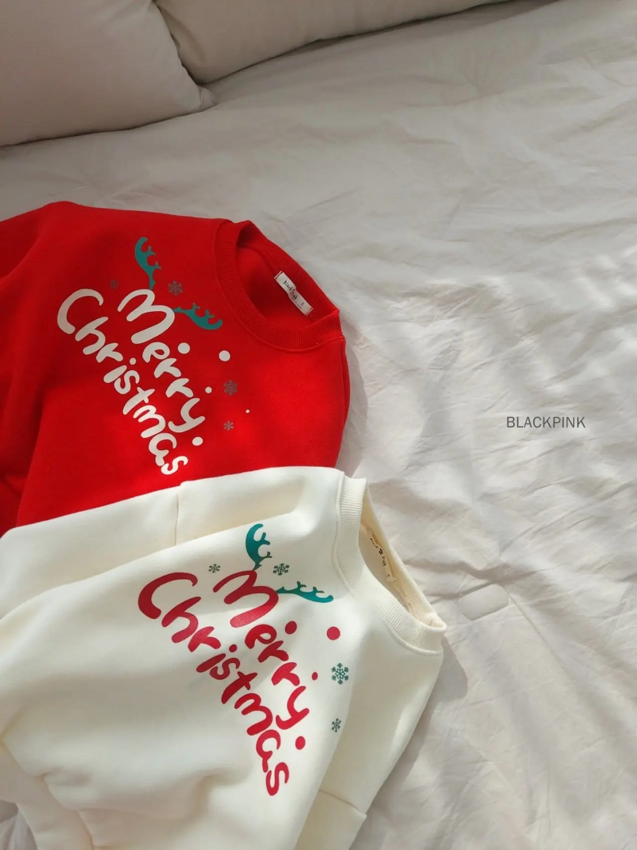 Black Pink - Korean Children Fashion - #fashionkids - Christmas Sweatshirt - 5