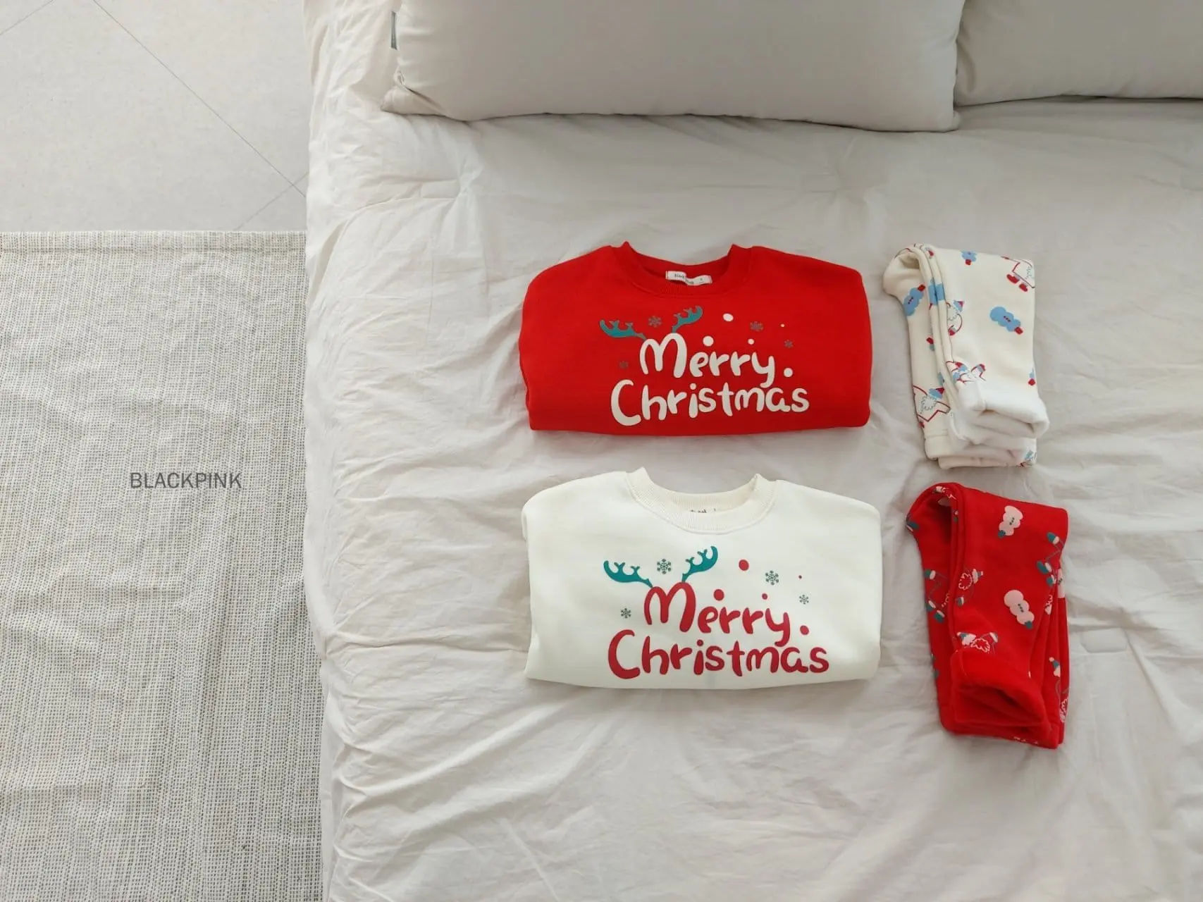 Black Pink - Korean Children Fashion - #kidsstore - Christmas Sweatshirt - 7
