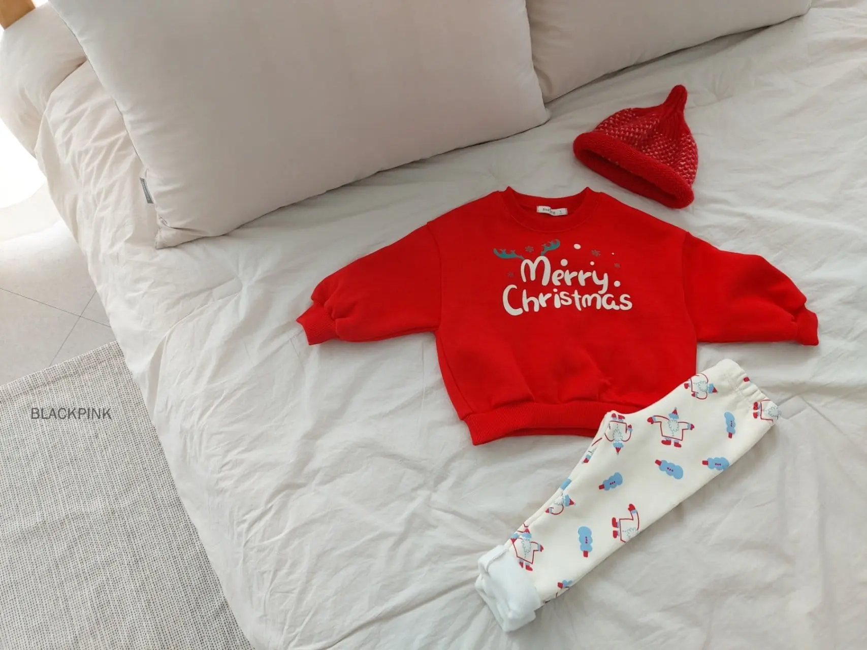 Black Pink - Korean Children Fashion - #minifashionista - Christmas Sweatshirt - 12