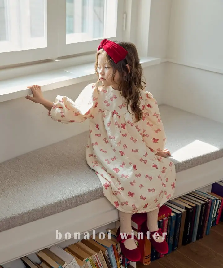 Bonaloi - Korean Children Fashion - #discoveringself - Ribboni ONE-piece - 7