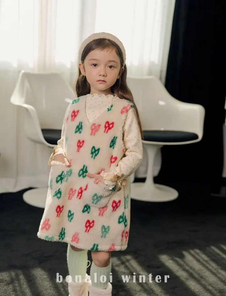 Bonaloi - Korean Children Fashion - #fashionkids - Gold Sleeves Ribbon Tee - 7