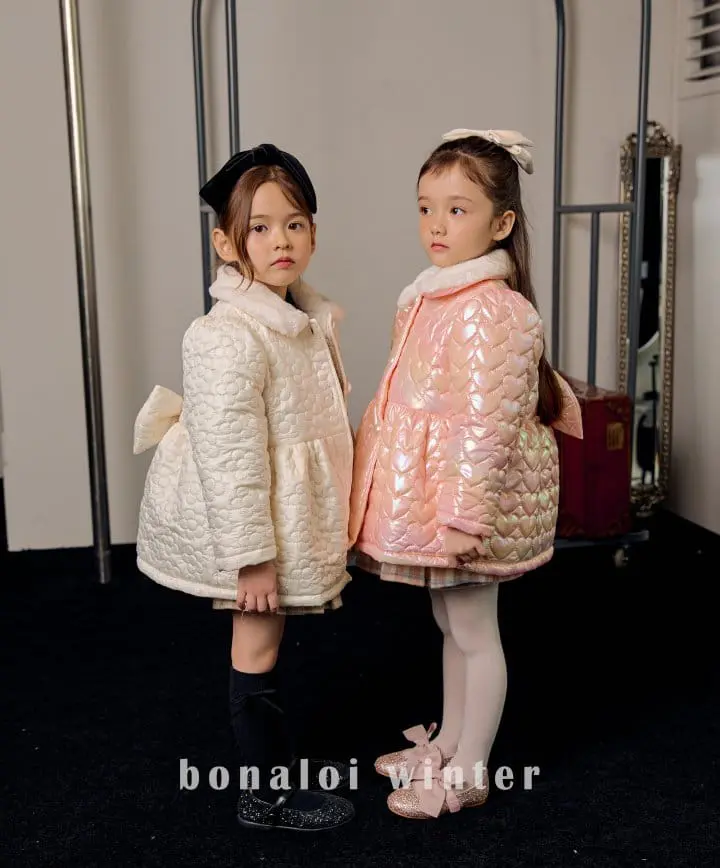 Bonaloi - Korean Children Fashion - #kidzfashiontrend - Quilting Padding Coat - 2