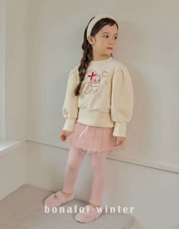 Bonaloi - Korean Children Fashion - #prettylittlegirls - Color Shirring Skirt Leggings - 12