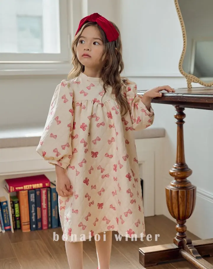 Bonaloi - Korean Children Fashion - #stylishchildhood - Ribboni ONE-piece - 3