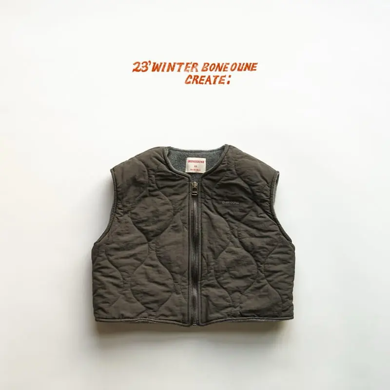 Boneoune - Korean Children Fashion - #childofig - Mumu Quilting Vest - 2