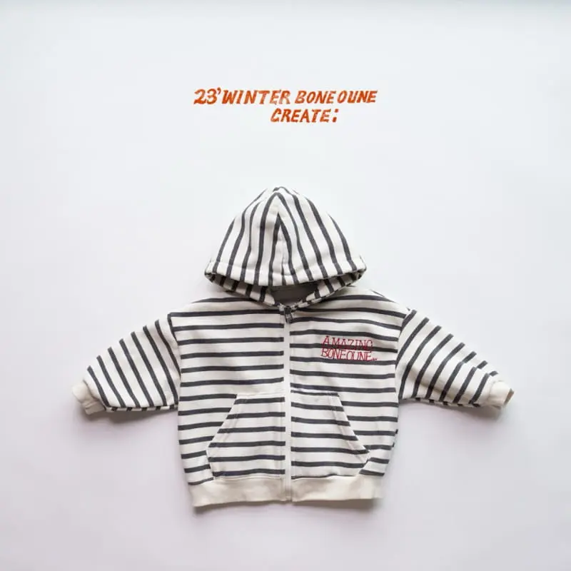 Boneoune - Korean Children Fashion - #discoveringself - Winter Hoody Zip-up
