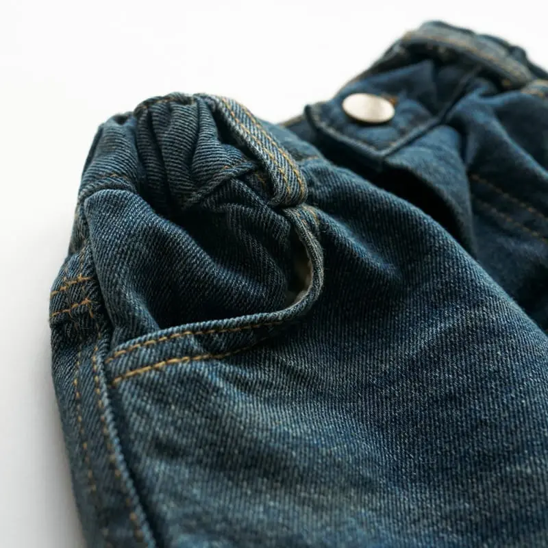 Boneoune - Korean Children Fashion - #discoveringself - Fleece Signal Jeans - 3