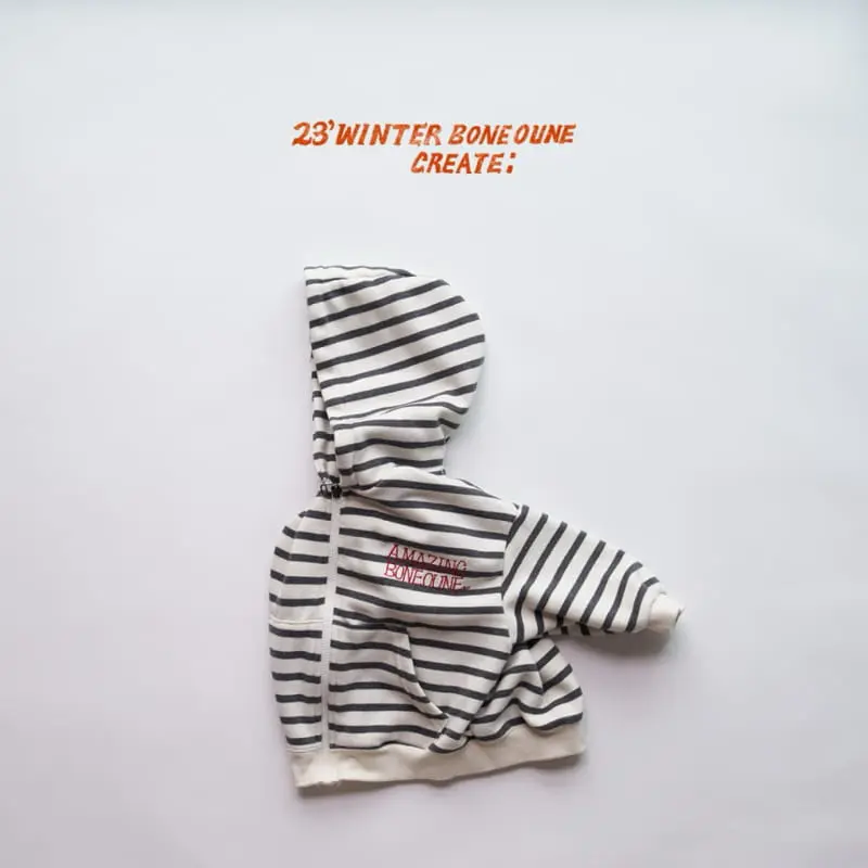 Boneoune - Korean Children Fashion - #fashionkids - Winter Hoody Zip-up - 2