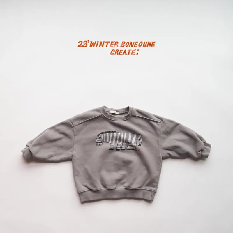Boneoune - Korean Children Fashion - #kidsshorts - Zebra Sweatshirt - 3