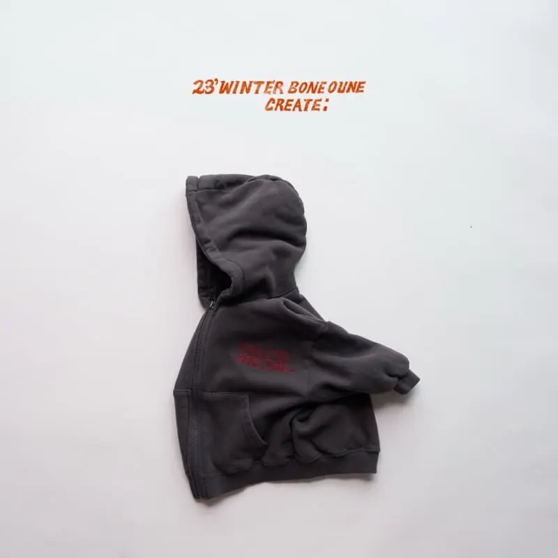 Boneoune - Korean Children Fashion - #kidsshorts - Winter Hoody Zip-up - 3