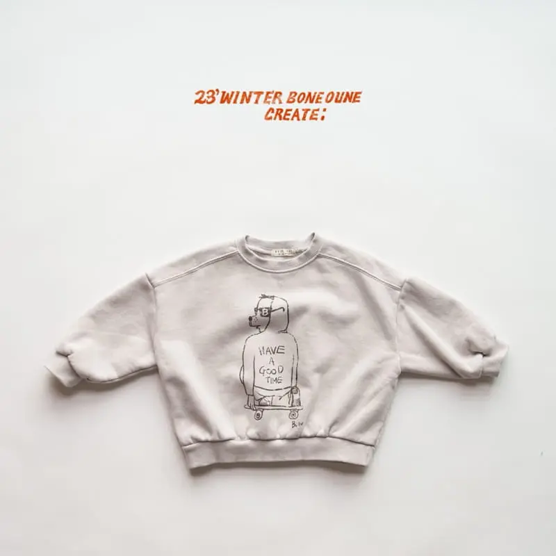 Boneoune - Korean Children Fashion - #kidsstore - Boarder Sweatshirty - 2