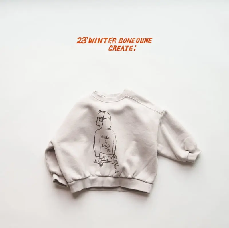 Boneoune - Korean Children Fashion - #kidzfashiontrend - Boarder Sweatshirty - 3