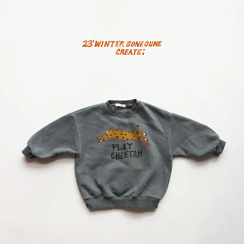Boneoune - Korean Children Fashion - #kidzfashiontrend - Play Cheetah Sweatshirt - 3