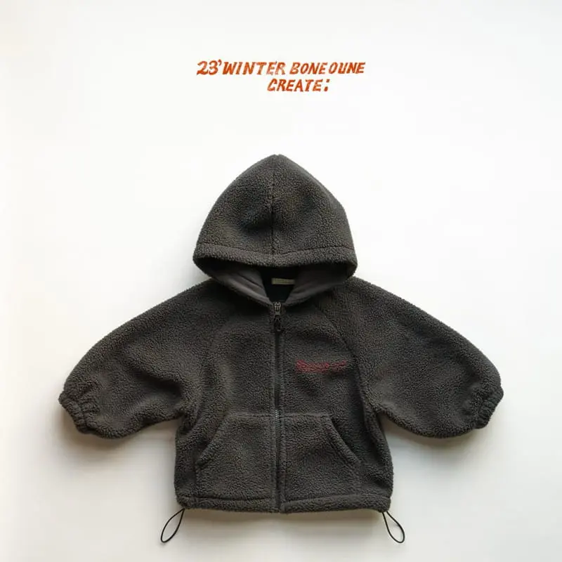 Boneoune - Korean Children Fashion - #kidzfashiontrend - Bone Fleece Zip-up - 3