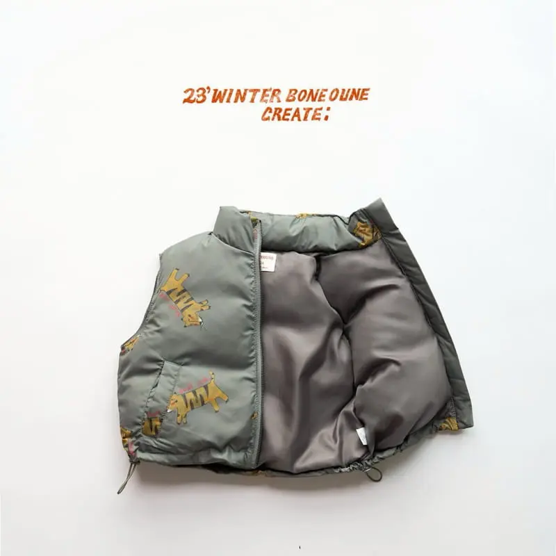Boneoune - Korean Children Fashion - #minifashionista - Tiger Duck Vest