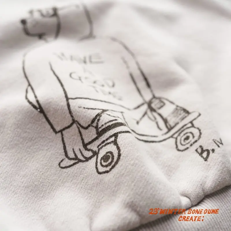 Boneoune - Korean Children Fashion - #minifashionista - Boarder Sweatshirty - 7