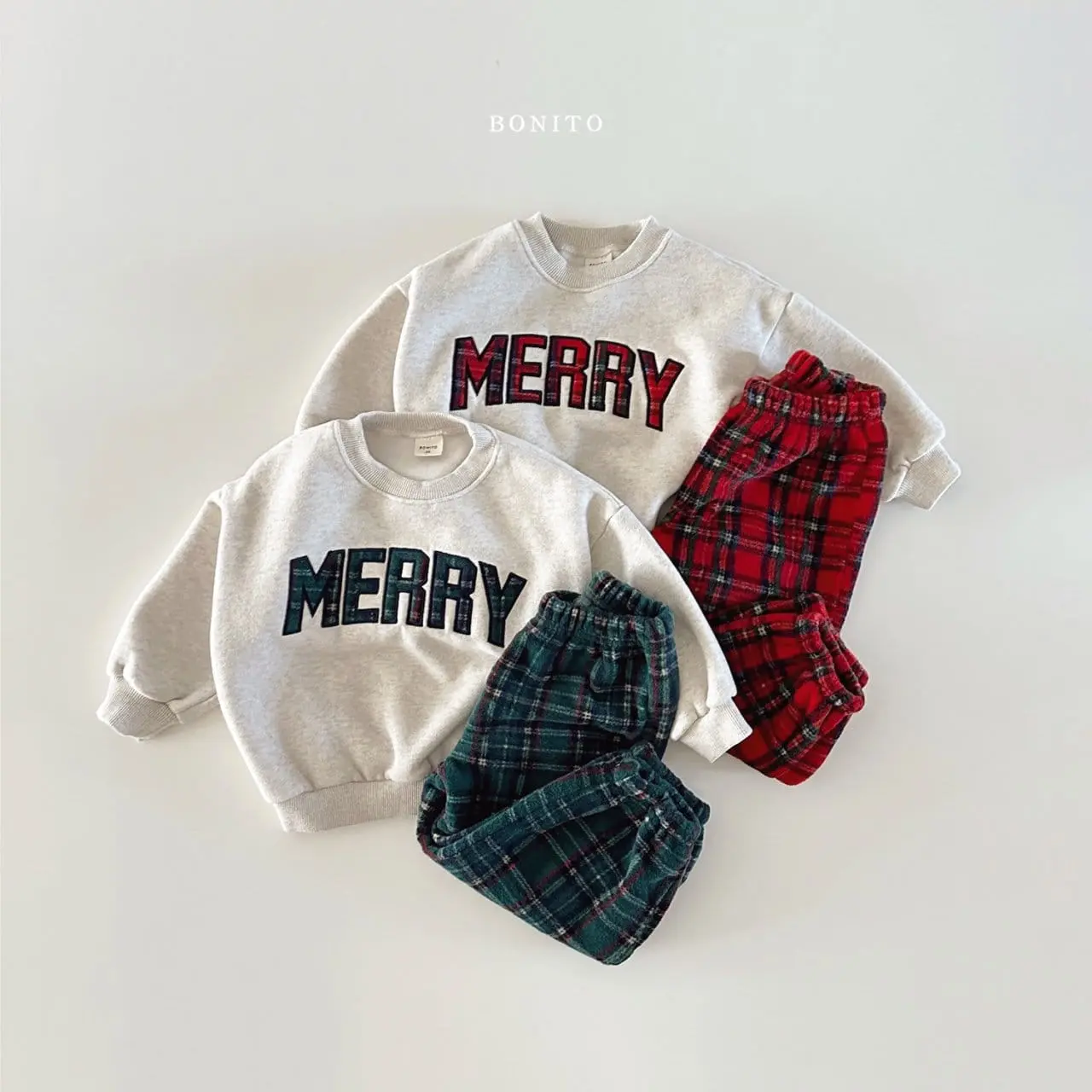 Bonito - Korean Baby Fashion - #babyfashion - Merry Top Bottom Set - 4